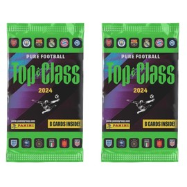 Grandor Panini Top Class 2024 Soccer Trading Cards Bundle – 2 Packs (16 Cards) + 1 Bonus Limited Edition Adrenalyn 2024–2025 Card – Authentic Collectible Trading Cards