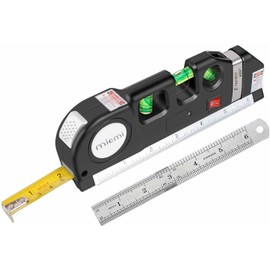 Unbranded NEW Multipurpose Laser Level Vertical Horizon Measuring Tape Aligner Ruler Steel
