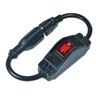 Black 3 Prong Extension Cord with Waterproof Switch，14AWG Heavy Duty