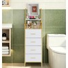 Small Makeup Dresser with Mirror for Bedroom, Narrow Vanity with