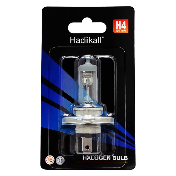 Hadiikall Bombillas halógenas H4/9003/HB2, 1 paquete de bombillas de repuesto