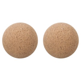 uxcell 2 Pcs Wine Carafes Cork Ball, 50mm/2 Inch Wooden Cork Stopper Wooden Ball Stopper Cork Caps Stoppers for Wine Decanter Glass Bottle Replacement