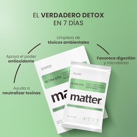 MATTER SMART NUTRIENTS | Ultra DTX, CoQ10 Ácido R Lipoico TUDCA Glucorafanina | Contribuye a una limpieza interna efectiva, Ayuda a la digestión y a e