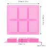 Soap Molds Silicone-2PCS 6 Cavities Rectangle Soap Mold,DIY Handmade Soap