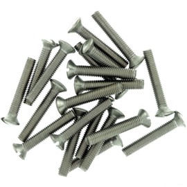 M6 (6mm x 20mm) Slot Raised Countersunk Machine Screw (Bolt) - Stainless Steel (A2) (Pack of 20)