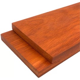 Padauk Lumber Board - 3/4" x 6" (2 pcs) - 3/4" x 6" x 18"