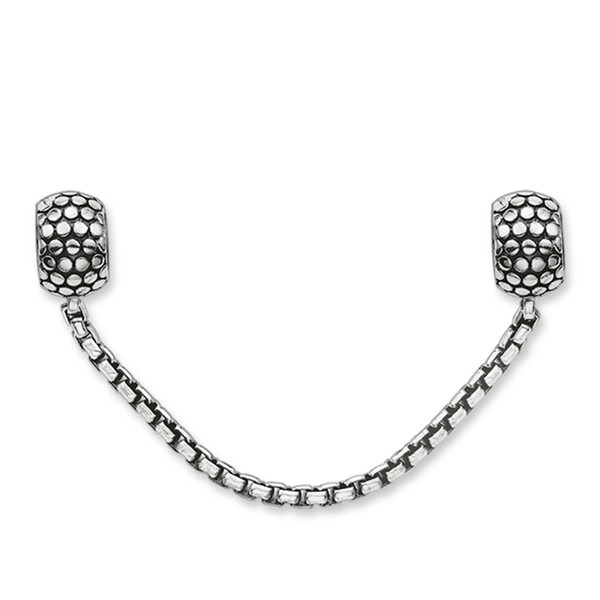 Thomas Sabo KS0003-585-12 Karma Beads Safety Chain Stopper Blackened Silver