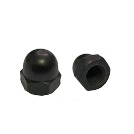 Black Stainless Steel Dome Nuts M3 M4 M5 M6 M8 M10 Pack of 6 pcs (M3)