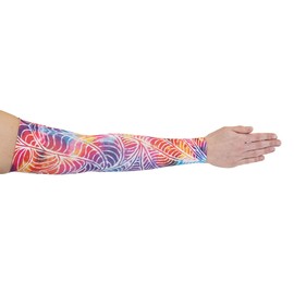 Lymphedivas Psychedelic Medical Graduated Compression Arm Sleeve for Lymphedema (Short 30-40 mmHg Medium)