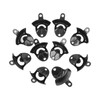 10Pcs Black Beer Bottle Opener Bar Beer Soda Bottle Cap