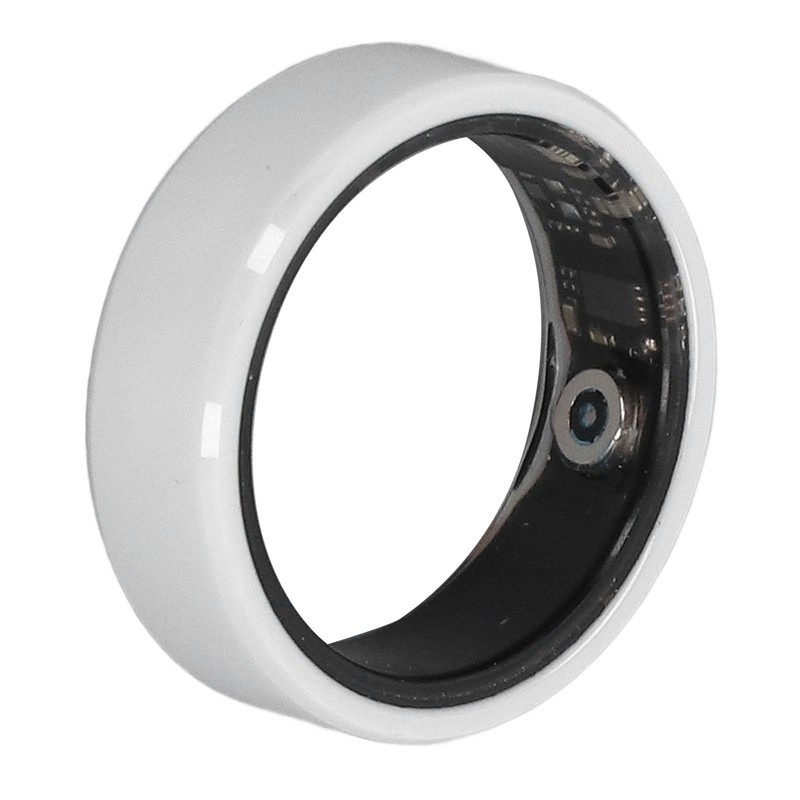 Smart Ring White IP68 Waterproof BT Pedometer Sleep Monitoring Rechargeable