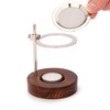 NKlaus 13998 Adjustable Incense Burner Nickel-Plated Brass with Stainless Steel