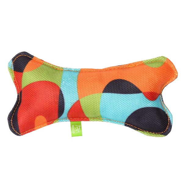 ROOKCRAN 501095 Dog Toy, Loop, Vally Bone, Chewing, Plush, Puppy,