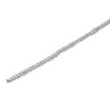 1 Yard 3 Rows Rhinestone Chain Round Glittering Rhinestone White