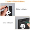 MOROBOR 8 Pack Finger Edge Pull, Self-Stick Instant Cabinet Drawer