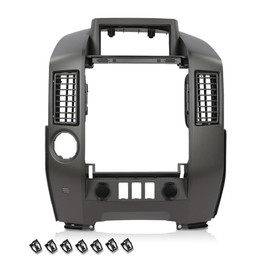 G-PLUS Dash Center Console Instrument Panel Lid Bezel Compatible with Nissan Armada SE LE SE 2005-2006/Pathfinder Armada SE LE 2004/Titan SE LE XE 2004-2015, w/Center Speaker&Cigarette Lighter Gray