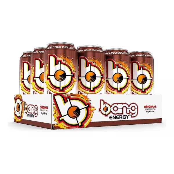 VPX Bang 12 Pack 473ml Bebida Energética Creatina, Coq10, Aminos