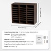 VEVOR 24-Compartment Office Mailbox, Adjustable Shelves, Wood Literature Sorter 29x12x24.4