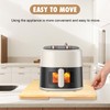 360° Appliance Sliding Tray for Coffee Maker, Bamboo Rolling Tray