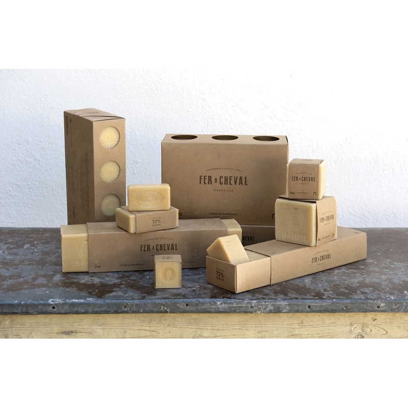 Fer à Cheval Authentic Savon De Marseille Soap Bar, Vegetal,