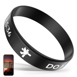 Daily Bible Verse Silicone Wristband for Men Women, Religious Wristband, Inspirational Scripture Present for Daily Motivation, Faith Hope Belief Bracelet, Black