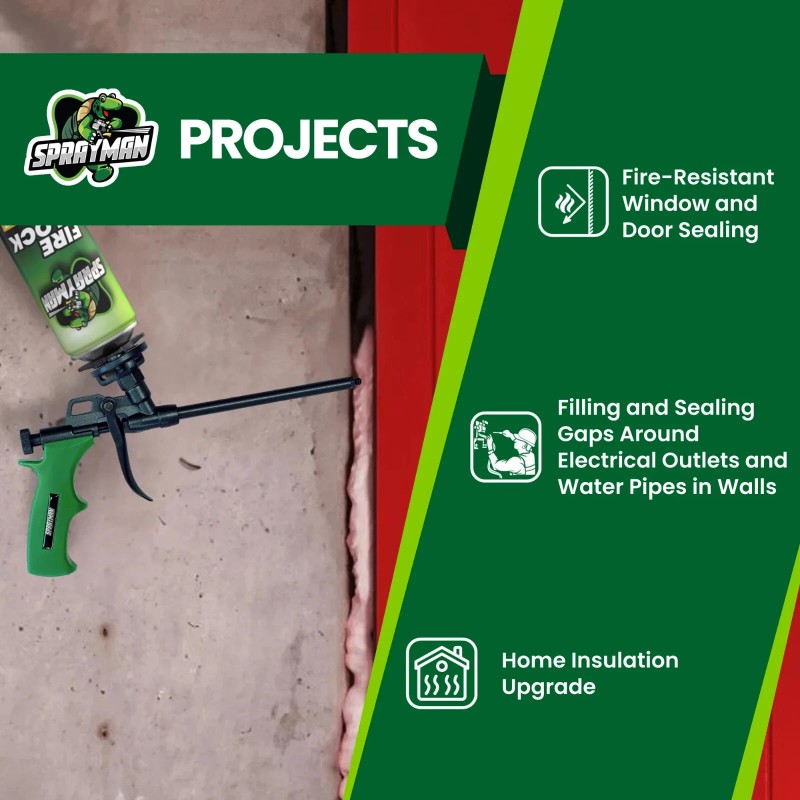 Sprayman Pro Fire Block Foam – Gun Foam, 20 oz