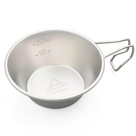 Daytona 48326 Shera Cup for Camping, Stainless Steel, 11.8 fl oz (320 ml), Logo Shura Cup