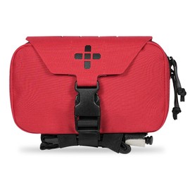 lonloke Ifak Pouch-Rapid Deployment Tactical MOLLE Trauma Kit Pouches, Quick Release Tear-Off Medical First Aid Kit Organiser with Red Immediate Identify For Emergency Surviva Activities. (RD)