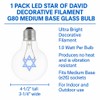 Festive Living LED Hanukkah Star of David Decorative Filament Light