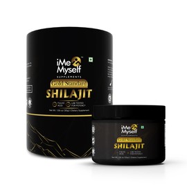 iMeMyself Shilajit Resin Gold 30g, 77% Fulvic Acid with Gold Flakes