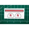 1970-Present Nebraska Cornhuskers Mini Football Gumball Helmets *DIECUT DECALS*