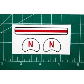 1970-Present Nebraska Cornhuskers Mini Football Gumball Helmets *DIECUT DECALS*