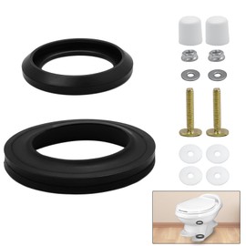 UHEGDRR RV Toilet Seal Kit for Thetfords Aqua Magic Style Plus, Style Lite, Style II & Residence RV Toilets, 34120 Waste Ball Seal Kit Replacement Parts with Mounting Hardware Kit, 2 in 1 Camper Set