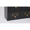 Fetcoi Apothecary Cabinet with 12 Drawers, Library Card Catalog Cabinet