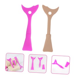 TOVINANNA 2pcs Eyeliner Baffle Lash Buddy Eyeliner Stencil Eyelash Curlers with Comb Eyeshadow Shields for Eye Makeup Eyelash Shield Tool Eyelash Kit Eyelashes Applicator Tool