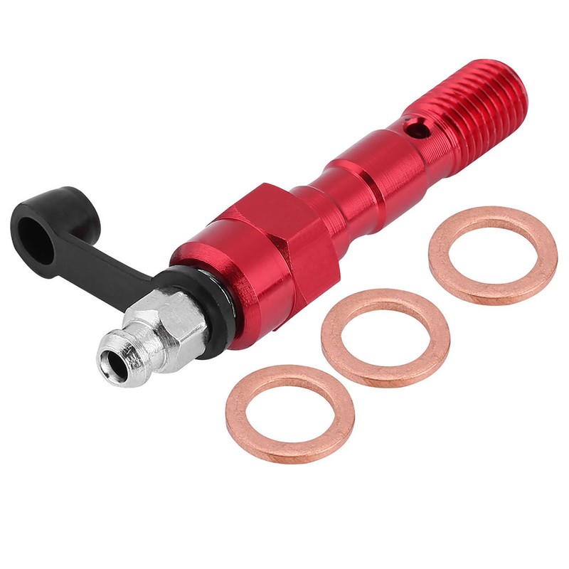 Motorcycle M10*1.25mm Brake Caliper Screw Banjo Bolt Bleed Nipple Washers