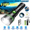 Unbranded LED Diving Tactical Flashlight Professional 3Modes Waterproof Portable Outdoor