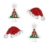 Five-D 2 Pairs of Christmas Santa Hat and Christmas Tree