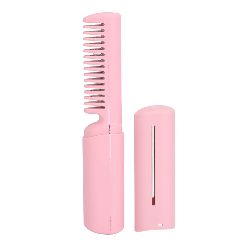 Cordless Hair Straightening Brush Prevent Damage USB Rechargeable Hair Straightener