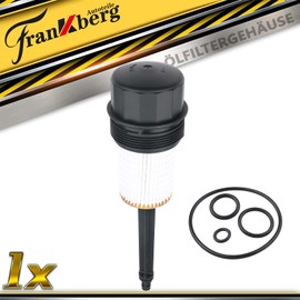 Frankberg Oil Filter Housing Oil Filter Cover for C-Class W202 W203 CL203 S202 S203 CLK C208 C209 A208 A209 CLS C219 E-Class W210 W211 VF210 S210 S211 1999 6-201 0 1121800110