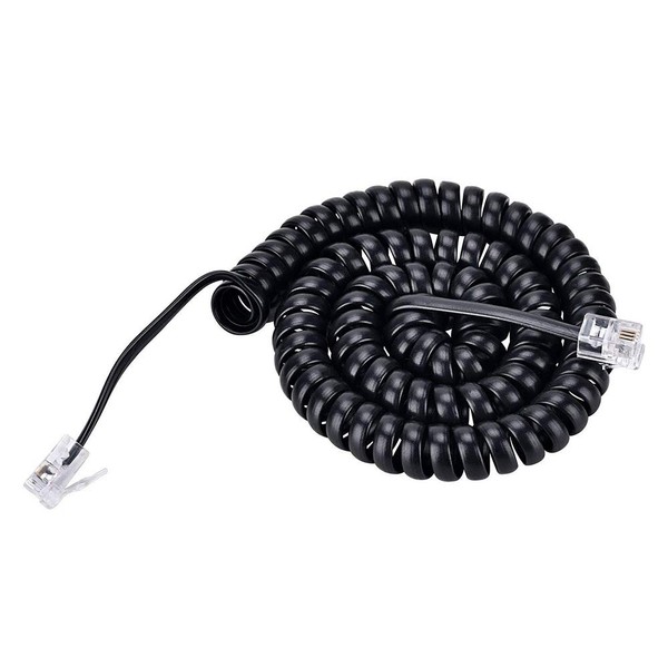 SAISN Telephone Handset Cord Modular Coiled Phone Curly Cable (6