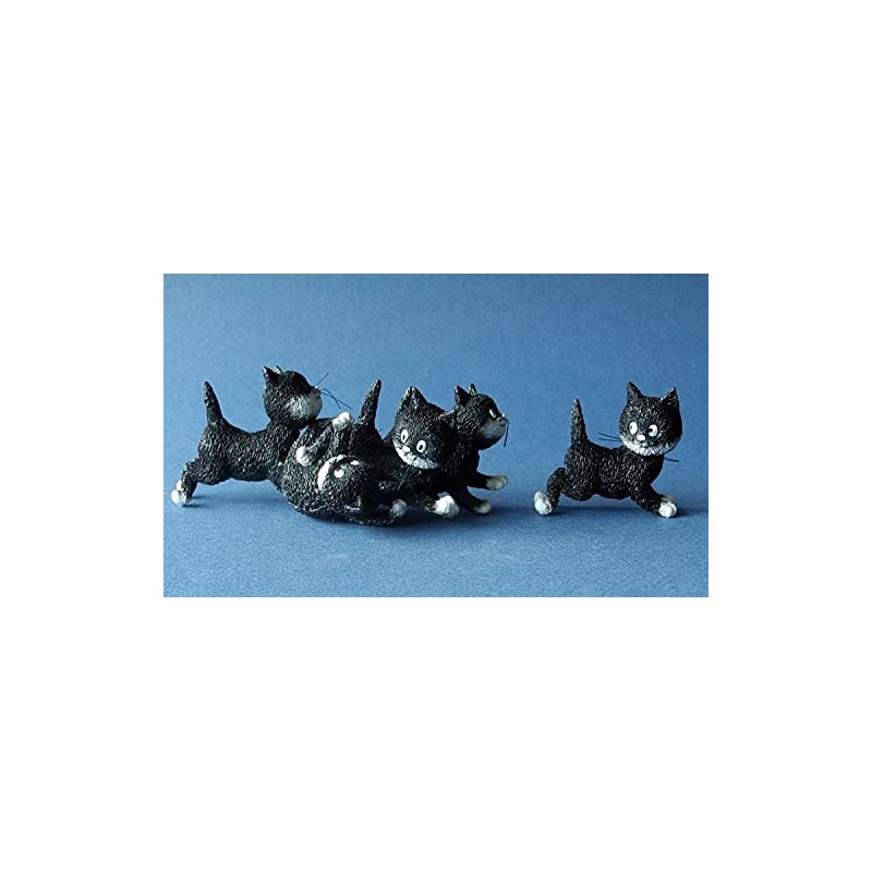 Suivez Moi (Just Follow Me) Dubout Resin Cat Ornament DUB55