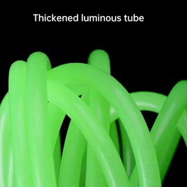 .Fishing Line Luminous Tube Deep Sea Angling Glow Tube Luminous Tube Fishing Rigs Fishing Glow Crimp Sleeve Soft Plastic Glow Tubing Attract 0.3cm 20PCS/