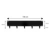 Wovar Lawn Edging Metal Black 24 x 106 cm Flexible