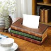 NiHome Tissue Box Cover Rectangular,Wood Box Rustic Tissue Holder Ideal