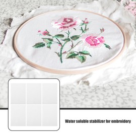 COHEALI Water Soluble Embroidery Stabilizer: 6pcs Stick and Stitch Embroidery Paper A5 Printable Wash Away Paper Stabilizer for Print or Draw Patterns Hand Machine Embroidery