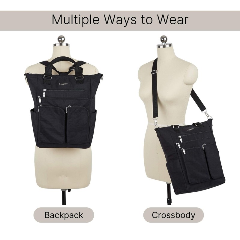 Baggallini All Set 3 in 1 Tote Backpack - 15"x10.5"