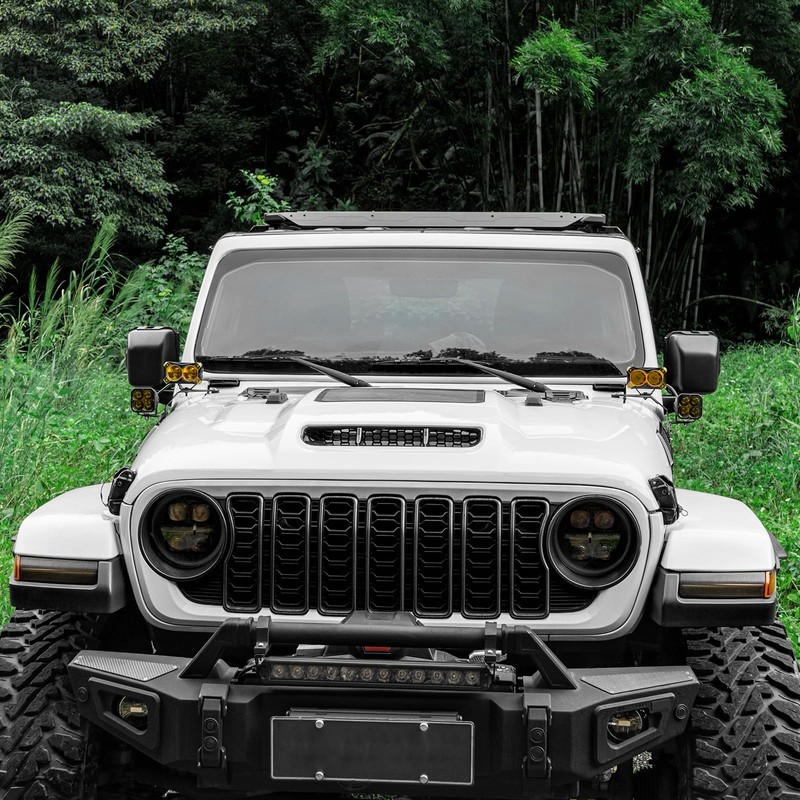 BIZOCO A Pillar Light Mount for Jeep Wrangler JL Gladiator