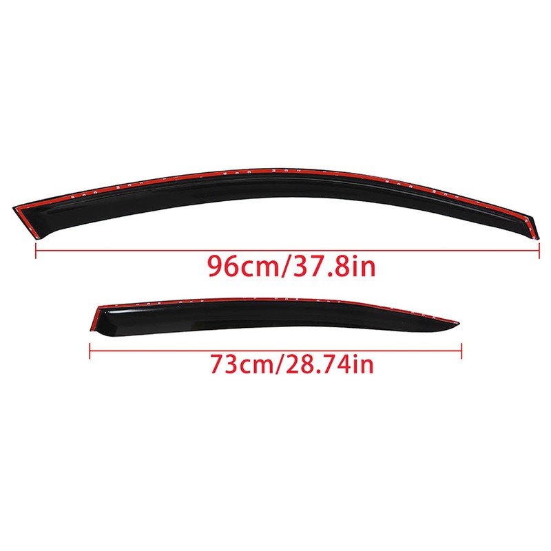 4PCS Side Window Visor Vent Rain Guard Deflector Replacement for
