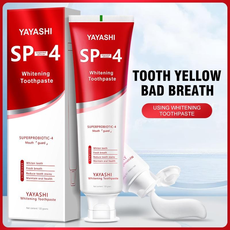 YAYASHI SP-4 Teeth Whitening Toothpaste Pack,Helps Remove Tea, Coffee, and